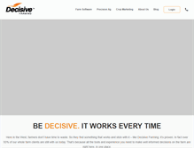 Tablet Screenshot of decisivefarming.com